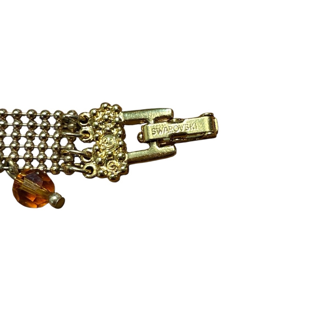 Swarovski Autumn Hued Faceted Crystal Fringe Bracelet - Picture 4 of 4